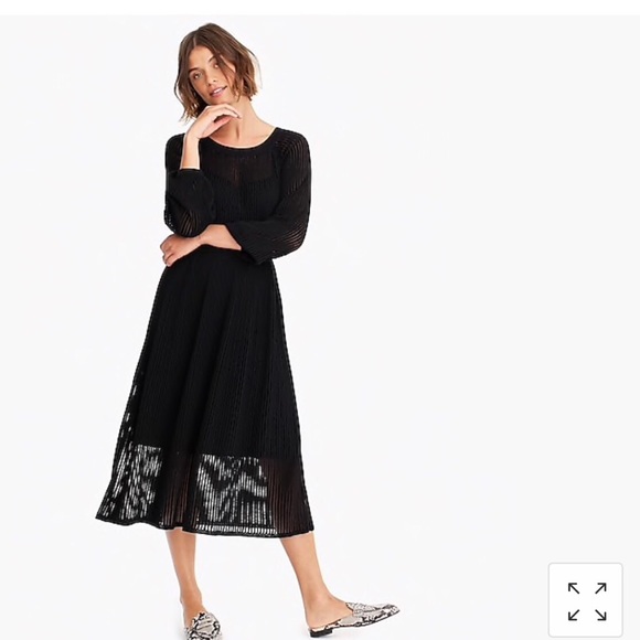 Point Sur Ribbed Sweater Dress Teal Small - Picture 2 of 8